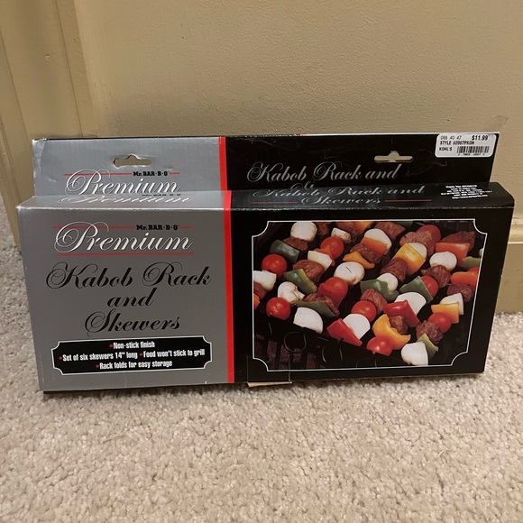 Kebab Rack and Skewers Set - Picture 2 of 6